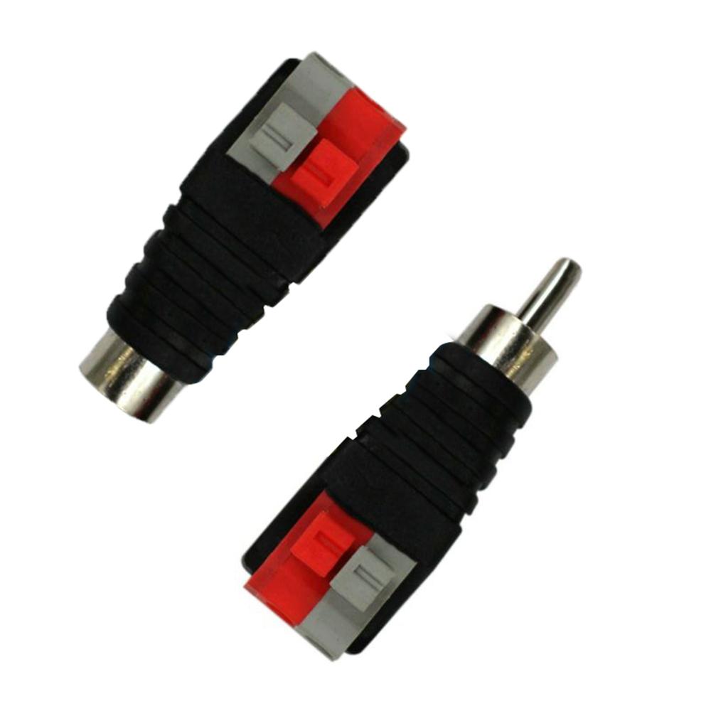 Connector Adapters Replacement 1 Pair Plastic+Metal Coaxial Signal Cable