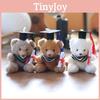 Keychain Bear Doctor Backpack Pendant Super Soft Pp Cotton Graduation Kids Gift