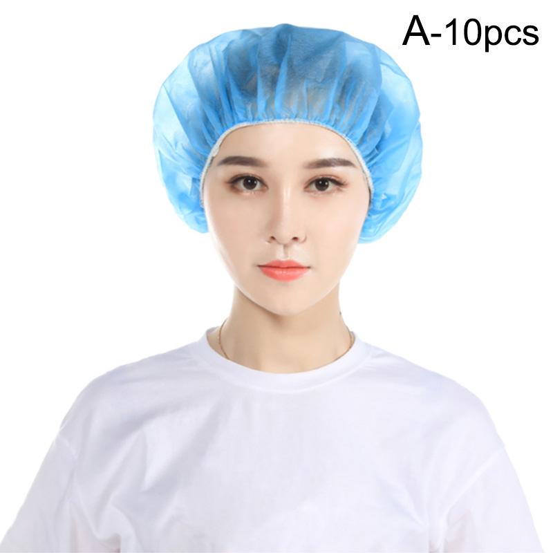 10 шт. дышащая нетканая рабочая мастерская одноразовая шапочка санитарная шапочка заводская шапочка удобная
