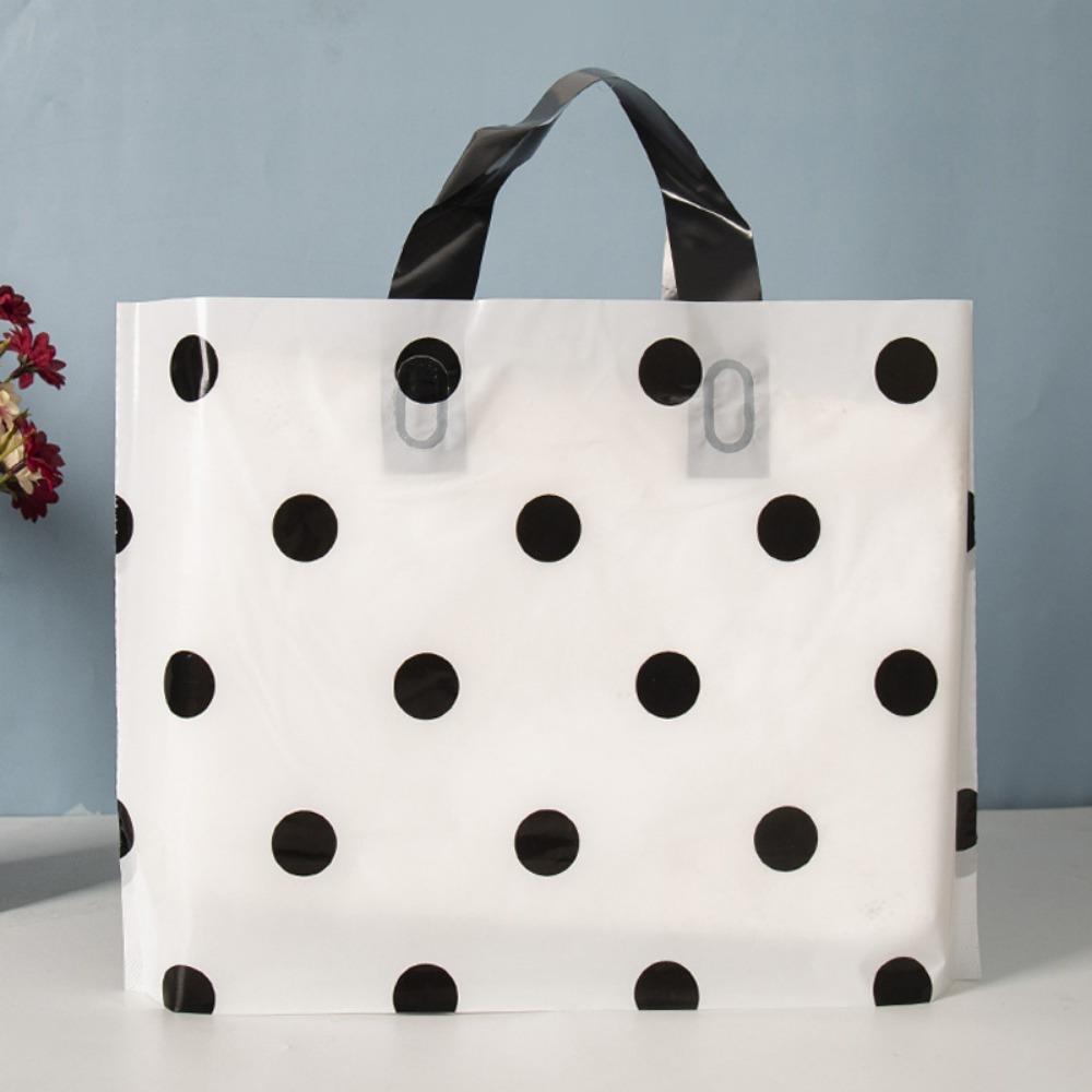 50 шт. Пластиковые сумки-тоут с ручкой, подарочные пакеты, многоразовые сумки для покупок в бутиках, сумки для вечеринок на день рождения, подарочные пакеты для вечеринок, сумки для творчества