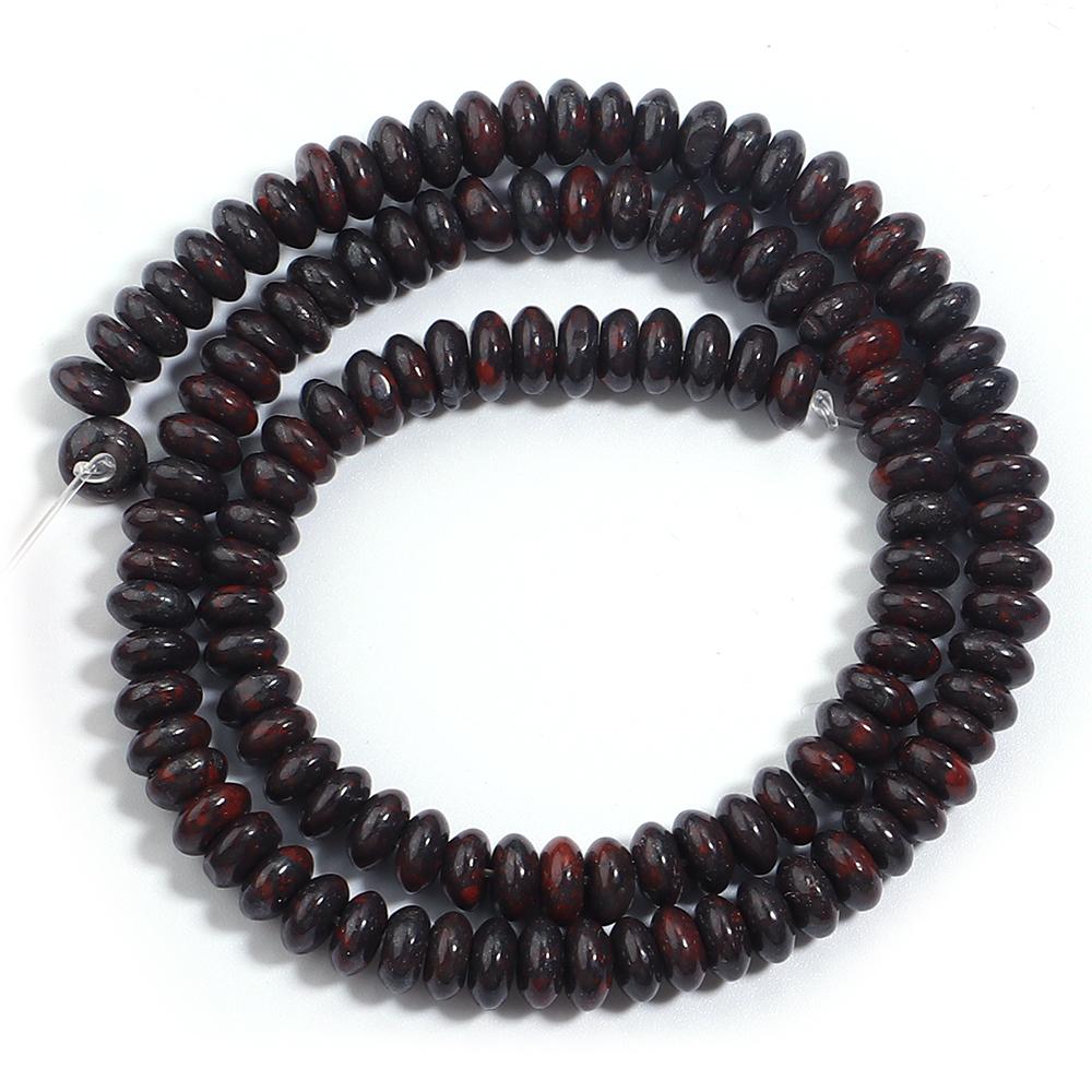 3x6mm Natural Stone Beads Agate Tiger Eye Malachite Rose Quartz Loose Flat Abacus Beads For Jewelry Making DIY Bracelet Necklace
