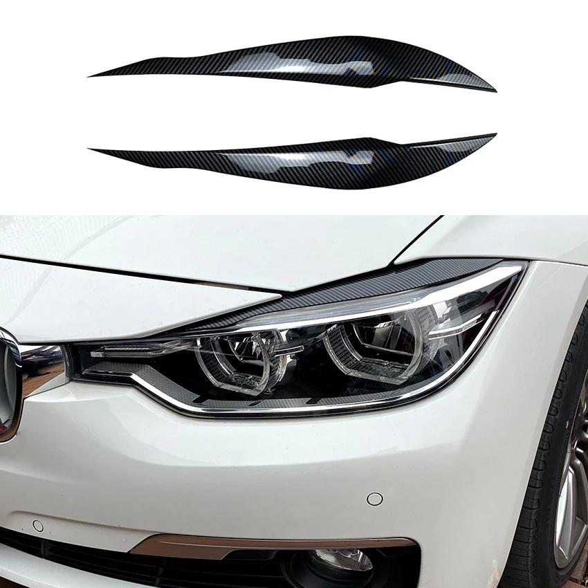 Автомобильные фары, лампы, брови, крышки, наклейки для BMW 3 серии F30 F31 318i 320i 2012-2018, автомобильные веки, новые, ABS-углеродные