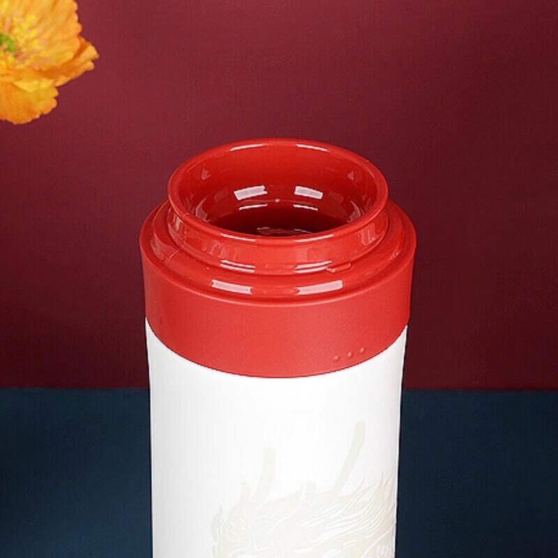 Thermos TCTC-550 Титановая вакуумная кружка для чая с рисунком дракона