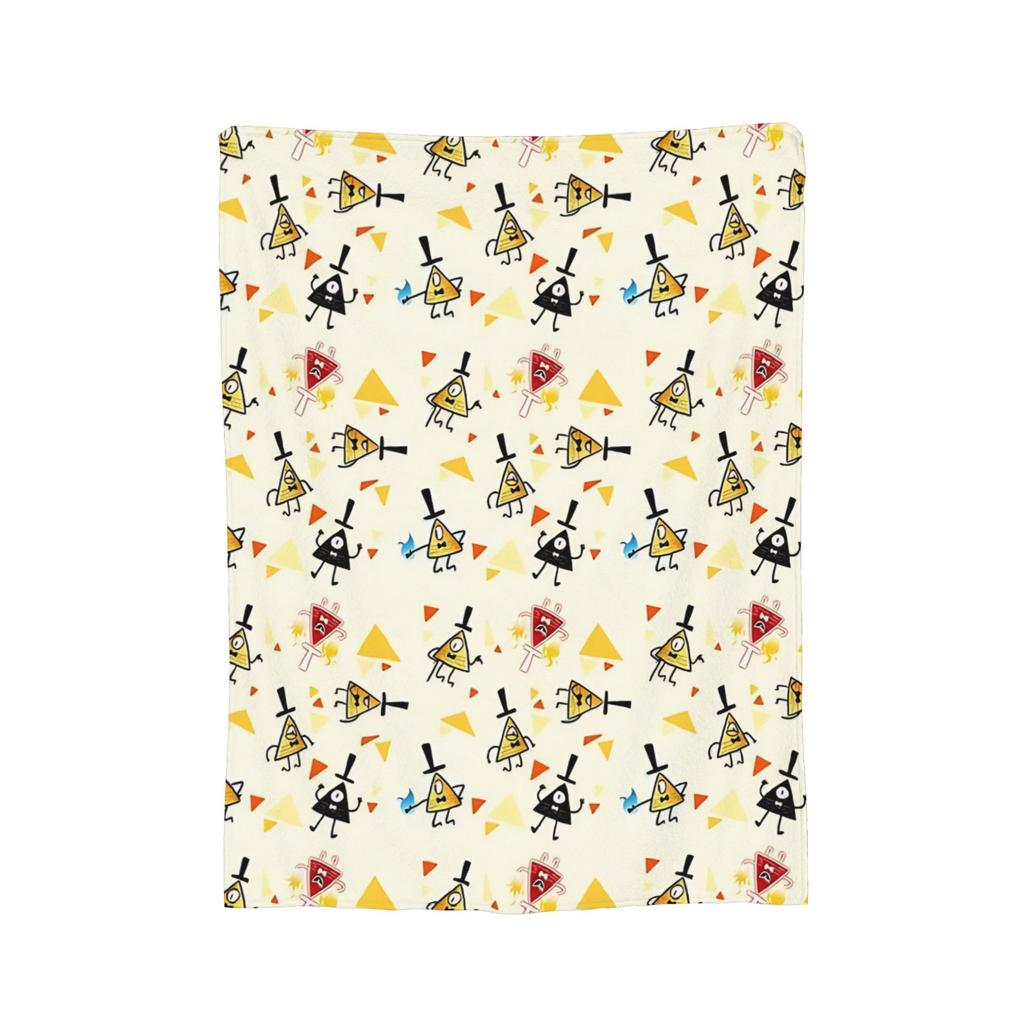 Bill Cipher Gravitys Falls blanket Velvet Textile Decor Portable Warm Throw blanket for Bed Office Bedding Throws