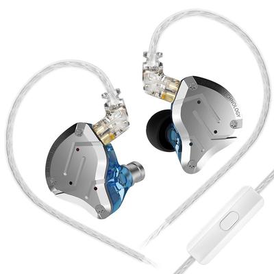 Проводные наушники KZ ZS10 PRO, Внутриканальные, 4BA+1DD, Высококлассные, Мониторы с креплением за ухом, Высокая звукоизоляция, Дизайн корпуса из алюминиевого сплава и смолы, Игровые