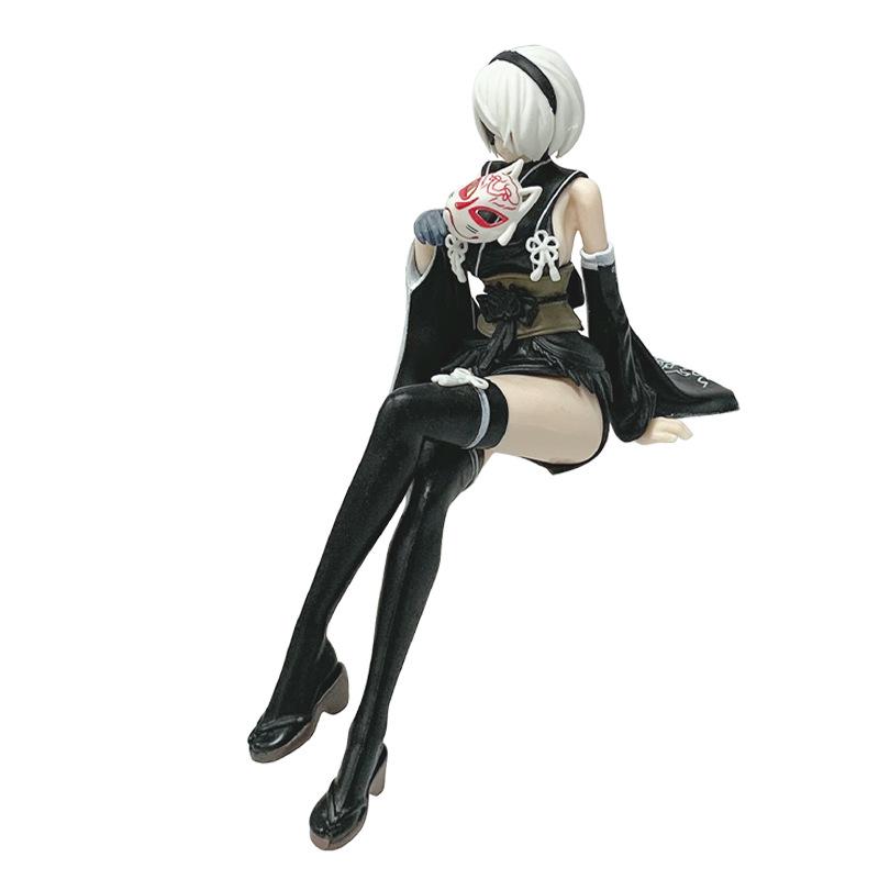 Отрицать:Автомата Ципао YoRHa Тип A №2 Фигурка Настольная Сексуальная Девушка 2B Ципао Маска GK Статуэтка Модель из ПВХ Коллекционная Игрушка