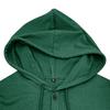 Men Green Short Sleeve Hooded Henley Neck Drawstring Casual Summer T Shirt