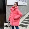 Autumn Winter Thicken Warm Parka Women Casual Sweety Solid Color Big Pocket Loose Short Hooded Coat Jackets Outwear
