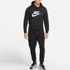 Nike Повседневная флисовая толстовка с буквенным принтом и логотипом, мужские топы, черные DM1237-010