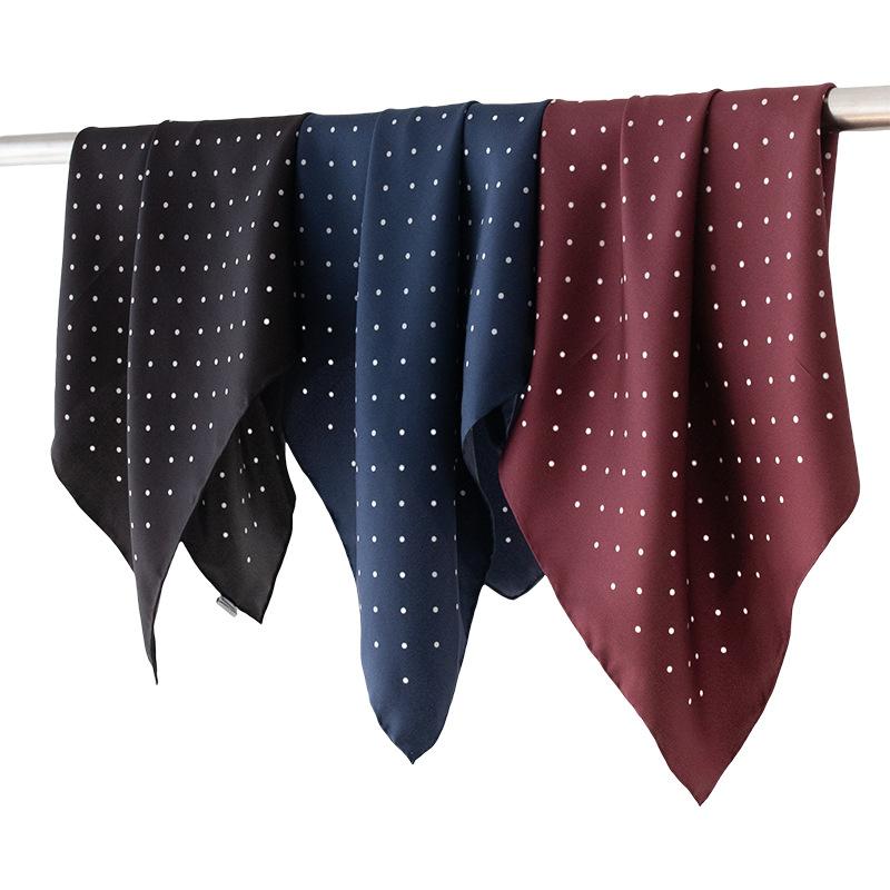 Твил волна горошек 100% шелк маленький квадратный платок высококлассный уличный фото сумка головной платок шейный декоративный платок женщины
