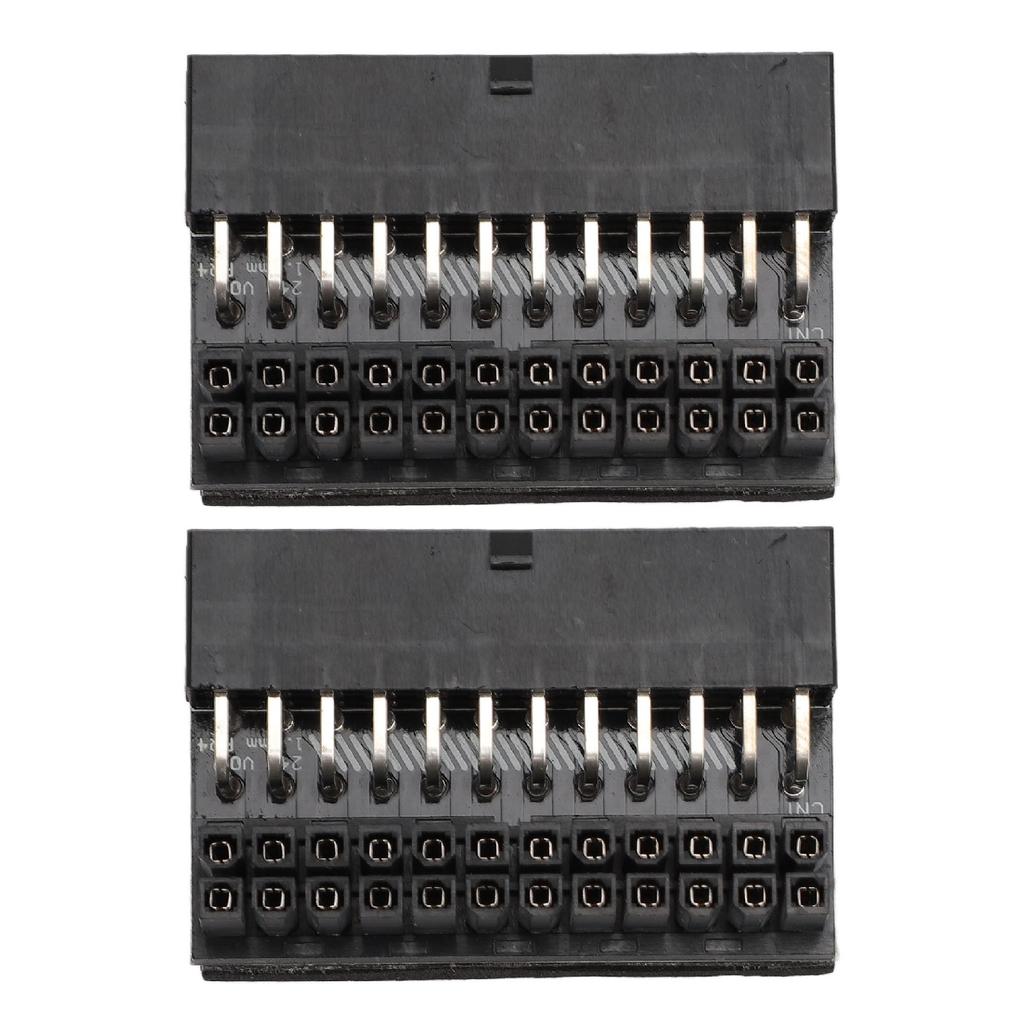2PCS ATX 24 Pin 90 Degree адаптер материнская плата 24Pin Female to 24Pin Male 90 Degree Extension Connect