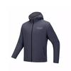 Comfortable Breathable Versatile Jacket With Letter Zipper And Hood Men Jacket Dark-Gray 952517606-5