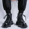 Ботинки Мартин мужские в британском стиле новые универсальные кожаные ботинки на высокой платформе средней высоты, рабочие ботинки 22726-R