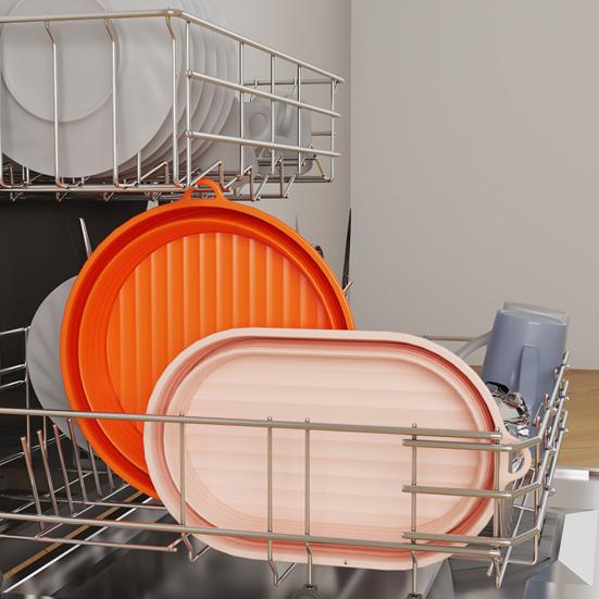 Силиконовая корзина для брожения хлеба, круглая овальная коробка для расстойки теста, безопасная складная духовка, принадлежности для выпечки на закваске для дома