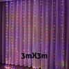 3M USB светодиодные шторы гирлянды, светодиодные гирлянды, рождественские огни, украшения для Рамадана, 2023, гирлянды, свадебный декор, Новый год