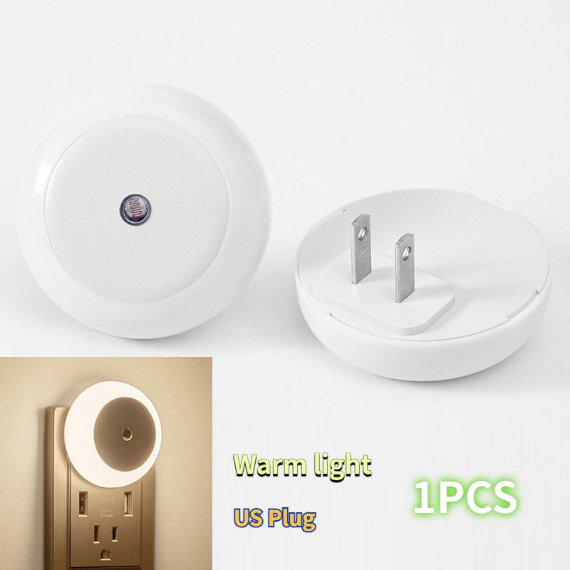 Intelligent Light Control Induction Light, Small Night Light, White Light, Blue Light, Red Light, Warm Light, Amber Light, Smart Home