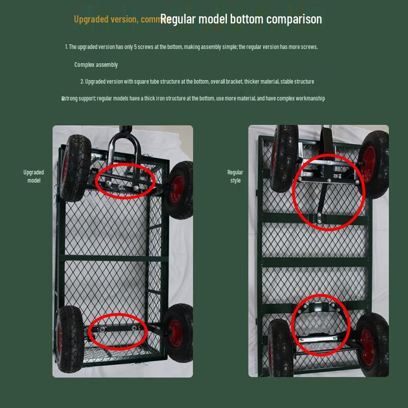 Heavy-Duty Folding Mesh Panel Hand Truck