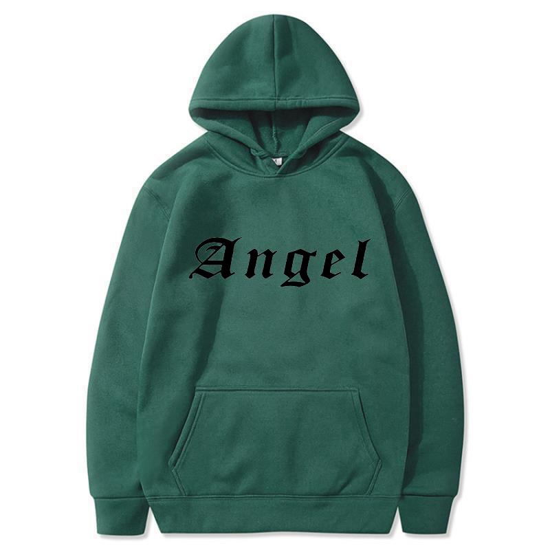 Women Hoodie Pocket Long Sleeve Oversize Angel Printing Women Sweatshirt Autumn Winter Loose Hoodies Letter Styles Hooded