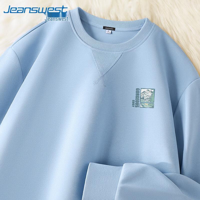 Jeanswest Men's 2025 Spring Crew Neck Sweatshirt