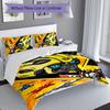 3pcs Bumblebee and Optimus Prime2 pattern bedding set duvet cover set includes duvet cover &pillowcases, perfect all season bedroom decoration & gift