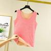 Thermal Vest for Women Sleeveless Sexy Winter Inner Wear Crew Neck Warm Underwear Female Undershirt Seamless Solid Body Top Slim
