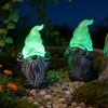 3 Pcs Gnome Garden Hear See Speak Stakes Resin Miniature No Evil Gnome