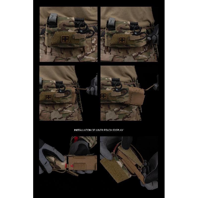 Compact Trauma Bag V3 GEN3 Style Agilit MD2 IFAK OutdoorTactical Medical First Aid Bag for Hunting Vest Plate Carrier Belt