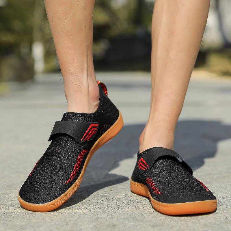 Удобная обувь для ходьбы с широким носком, вязаная, легкая, повседневная, спортивная обувь, мужская, женская, балетки, эластичные, нескользящие, тренировочные кроссовки