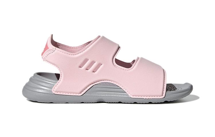 adidas Шлепанцы для плавания Синтетическая кожа Удобная амортизация, Износостойкие Детские шлепанцы Розовые FY8937