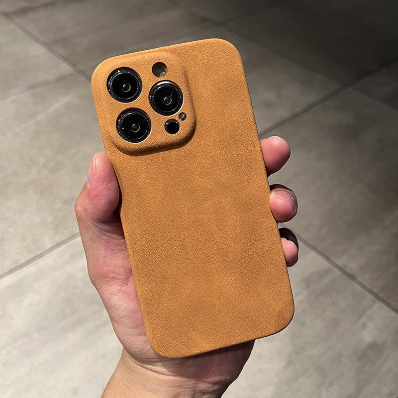 Подходит для чехла для телефона Iphone14promax, замшевая текстура Apple 13 получехол 12 противоударный 11 мужской кожаный чехол