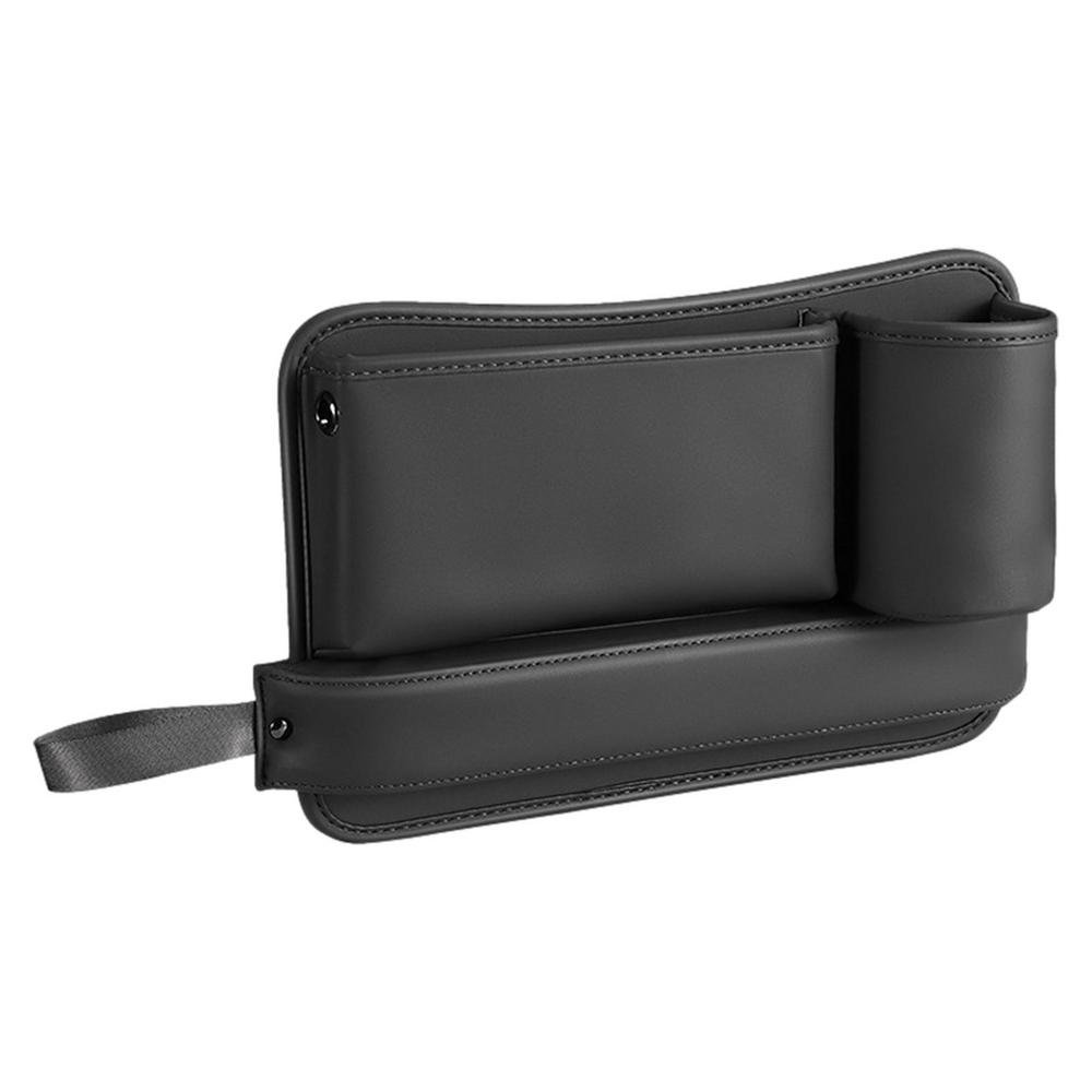 Зажимной ящик для хранения для автомобиля Универсальный ящик для хранения в зазоре сиденья Многофункциональный органайзер в боковой карман консоли из ПУ-кожи