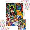 Diamond Painting Handmade Diy Mosaic Alice In Wonderland Mad Hatter Cartoon Character Rhinestone Kit Home Decoration Gift