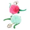 Cartoon Dinosaur Keychain for Decoration 2Pcs Soft Plush Fuzzy Bag Pendant