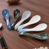 Kids Adults Ceramic Mixing Dinnerware Eating Kitchen Utensil Soup Spoons Cutlery Tableware