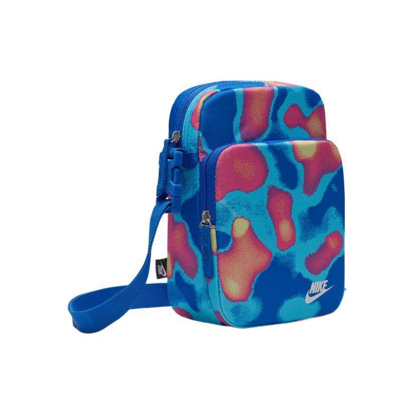 Nike Heritage Letter Print Color Block Zipper Shoulder Bag Unisex Shoulder Bag DR6251-405