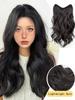 Синтетические длинные волнистые волосы для наращивания на заколках 20 дюймов цельные волосы коричнево-черные искусственные волосы для женщин