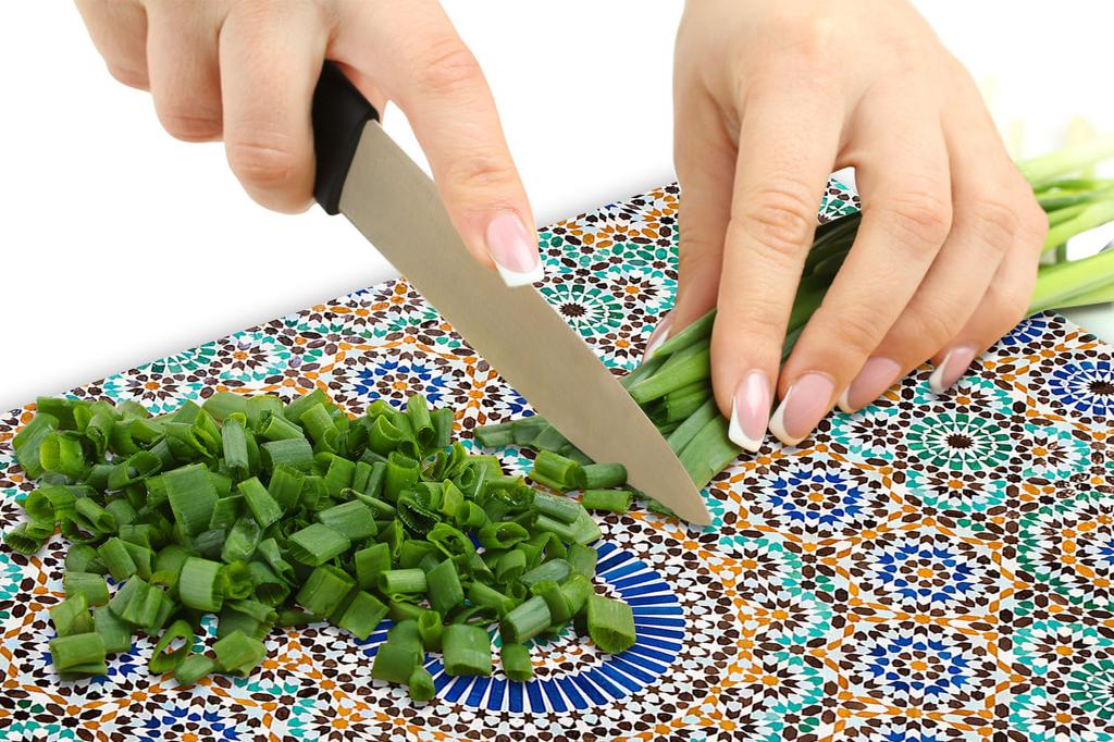 GLASS PROTECTIVE PLATE FOR STOVE 80x52 MOSAIC