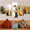 5 Pieces Canvas Wall Art Poster Painting Jesus Heals The Blind Wallpaper Home Decoration Living Room Picture Print Bedroom Mural