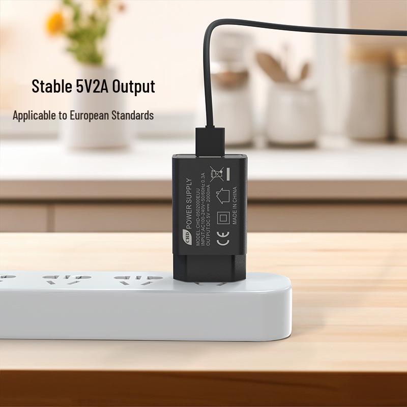 Мобильное зарядное устройство 5V2A/1A с вилкой US/EU и сертификацией CE/ETL/3C