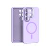 Для Magsafe Жидкий силиконовый чехол Для Samsung Galaxy S26 S25 S24 S23 Ultra Edge Funda S25 Ultra Металлическая защита объектива Магнитная крышка