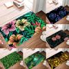 Non-slip Bedroom Corridor Living Room Entrance Door Mat Room Rug Washable Tropical Plant Pattern Welcome Mat Rug