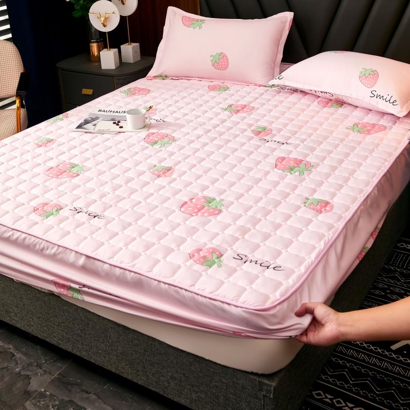 Наматрасник Моющаяся простыня на подкладке Простые покрывала Дышащий стеганый наматрасник (Без наволочки)