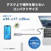 Buffalo Совместимая с Giga USB Type-A док-станция сетевой адаптер проводной сетевой USB-концентратор USB3.2(Ген1) Японский производитель Silver LUD-U3-AU101SVN