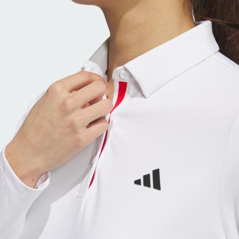 Adidas Golf Women S Long Sleeve Polo Shirt iS4788