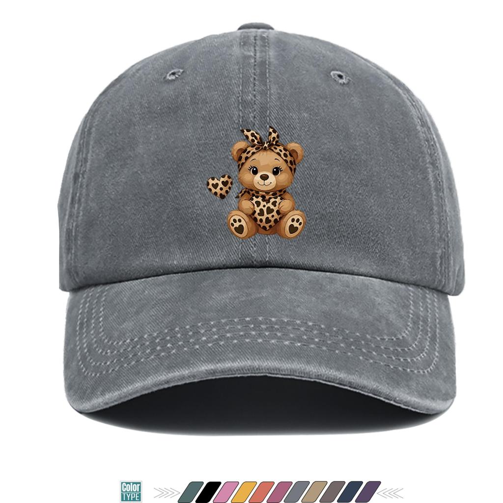pc Leopard Print Mama Bear Printed Baseball Cap Trucker Hat Comfortable and Breathable Stylish and Beautiful Cartoon Game B