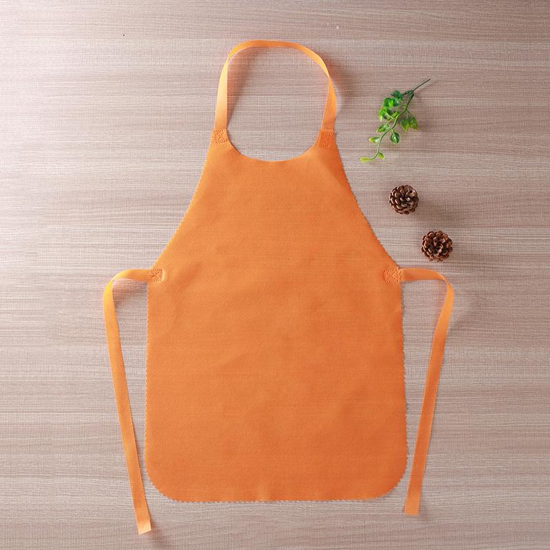 10pcs Disposable Non Woven Aprons Kitchen Aprons Solid Color Anti-fouling Breathable For Cooking, BBQ, Waiters, Hairdressing