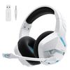BINNUNE Wireless Gaming Headset with 120 Hours of Continuous Use Low Latency Wireless Headset with Mic and Mute Compatible with FPS and Switch Mic,