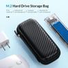 Mobile Hard Drive Case EVA Hard Shell Shock-proof Dustproof Zipper HDD Hard Disk Organizer Carrying Protector Bag