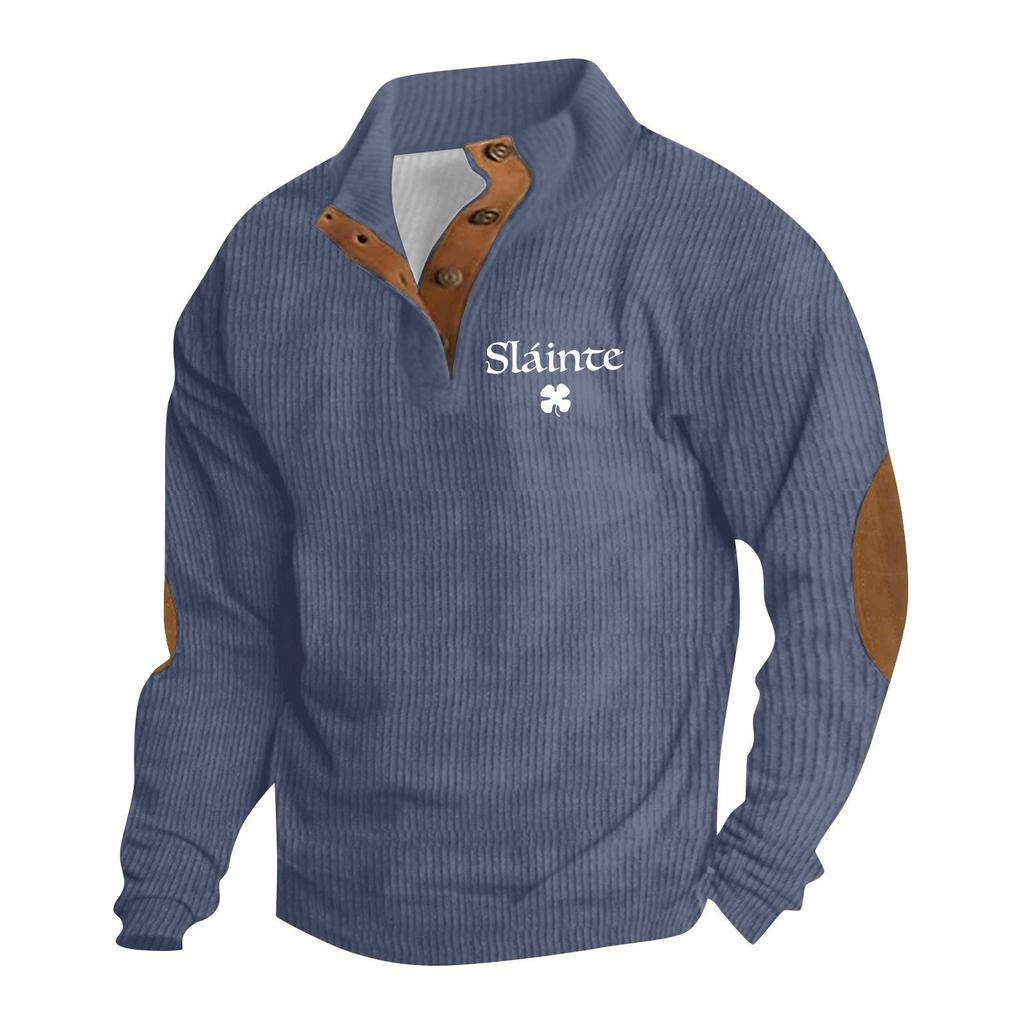 Men's Standing Collar Sweatshirt Is Outdoor Casual Sweaters Tops
