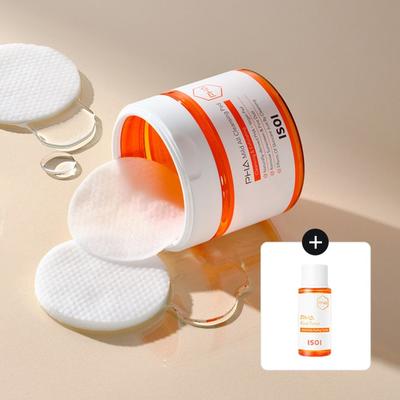 Paha Mild Очищающие пэды для лица 60 шт. 230 г (+8мл тонера)